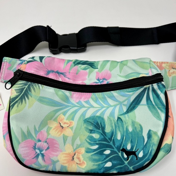 🔥VS PINK Tropical Floral Palm Leaf Fanny Pack - Picture 5 of 12